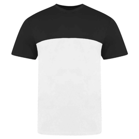 Unisex Μπλούζα με διχρωμία - Μαύρο/Λευκό