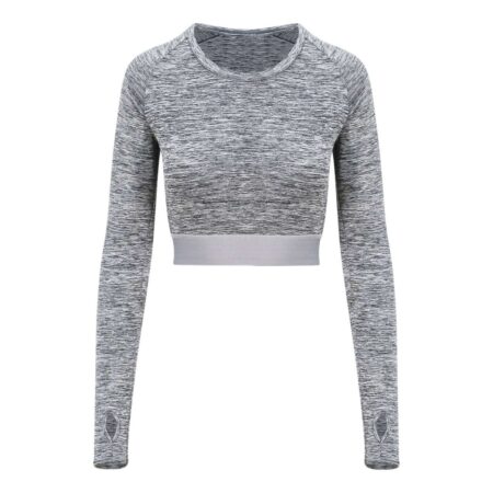 Αθλητικό Crop Top - Γκρί