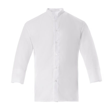 Unisex πουκάμισο μάο 3/4 CHIELLINI - Λευκό