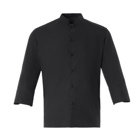 Unisex πουκάμισο μάο 3/4 CHIELLINI - Μαύρο